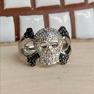 Diamond Skull Ring